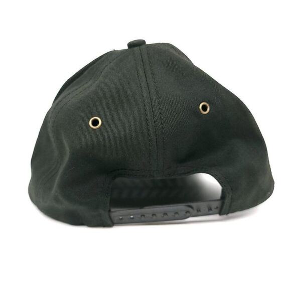 John Deere Black Cap Hat Used Snap Back Mens Unisex One Size Fits Most - Picture 7 of 10